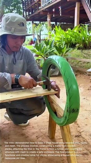 DIY Chick House: Building a Home for Chicks from Recycled Tires