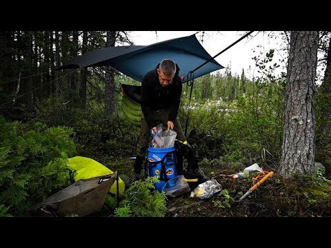 Camping in Thunderstorms, Heavy Winds and Rain.