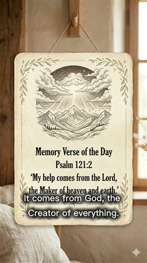 Memory Verse of the Day | My help comes from the Lord #faith #motivation ##memoryverse #viral #love