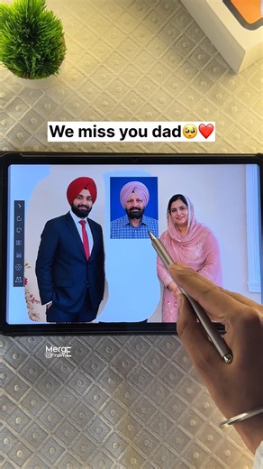 Best surprise gift for family 🥺❤️ | Digital Merge | Family Photo Merge #shorts #merge #digitalart