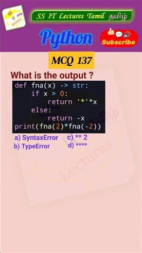 Python MCQ 137 - Function,Test Your Skills#python#pythonprogramming #pythoninterview#shorts#trending