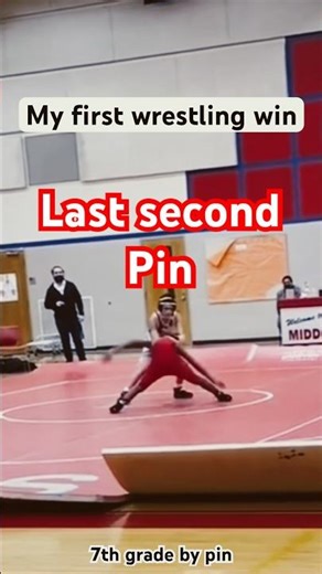 7th grade first wrestling win of the year #wrestling #grappling #crazy