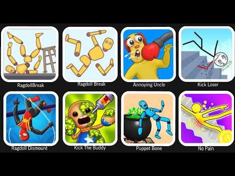 Minecraft,Sprunki Survival,Ragdoll Fall,Ragdoll Break,Kick the Buddy,Annoying Uncle Punch,Kick Loser