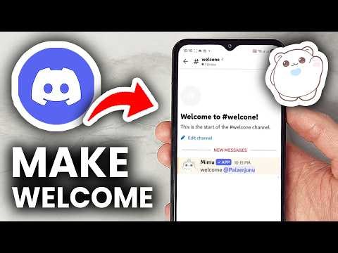 How To Make Welcome Message With Mimu Bot On Discord Mobile - Step By Step
