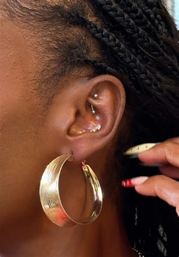 Conch Piercing & Rook Piercing at Aurum LDN Shoreditch – London Piercing Studio