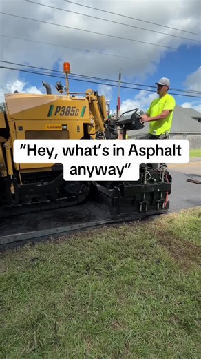 It’s actually not that simple. 😄 Asphalt is made of a mixture of aggregates that can include crushed stone, sand, gravel, recycled materials and more mixed with a petroleum based binder. Every asphalt recipe is unique with some including other materials or additives depending on their intended use. #asphalt #asphaltpaving #concrete #paving