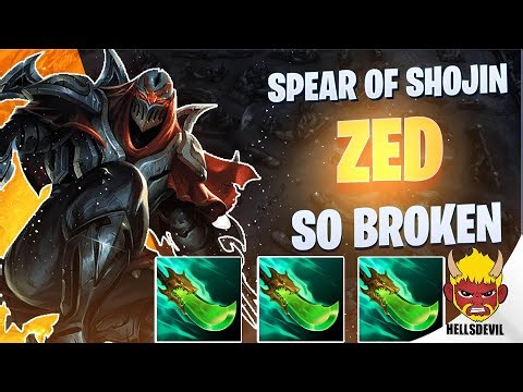 WILD RIFT | SPEAR OF SHOJIN Zed Build Breaks The Game! | Challenger ... Gameplay | Guide & Build