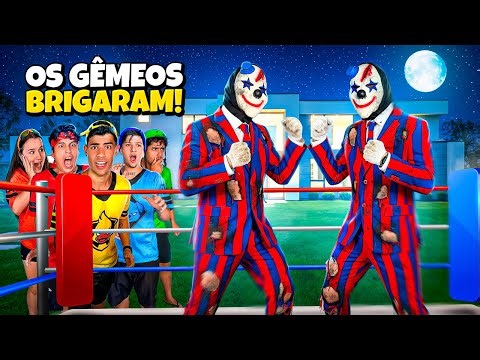FIZEMOS UMA BATALHA DOS PALHAÇOS GÊMEOS *brigaram 