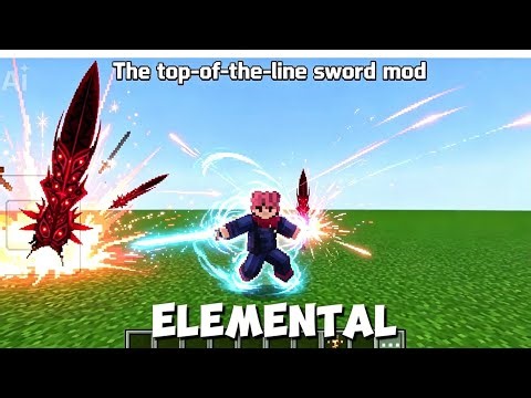 🏰The Most OP RPG Weapons in Minecraft! (Elemental Swords Mod)🔥🪓⚔️
