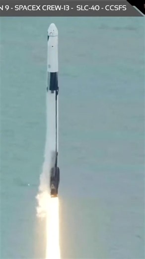 Lift Off Falcon 9 - SpaceX Crew-13 - SLC-40 - Cape Canaveral Space Force Station - October 1, 2026