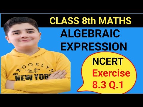 Class 8 Maths | Algebraic Expressions | Exercise 8.3 Question 1 (All Parts) | NCERT Solutions