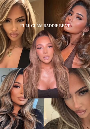 Full glam baddie beat with drugstore makeup