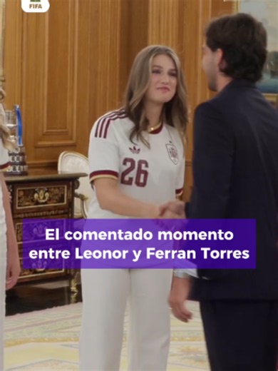 Leonor y Ferran Torres: el saludo viral tras el gol de la final