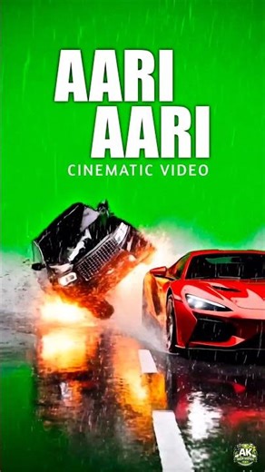 Aari Aari song | High Speed Car Crash | Massive Explosion Green Screen VFX #dhurandhar2