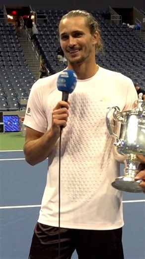 Alexander Zverev was so LOCKED IN he didn't know he'd won the US Open 🤣 #USOpen