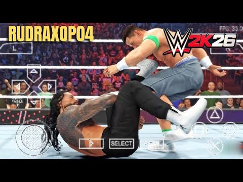WWE 2K26 PPSSPP MOD 2026 🚀 New Patch + Updated Rosters Gameplay | @RudraXOp04 
