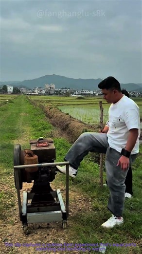 Dangerous Farm Fail: Tire Blasts Off Flywheel