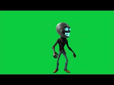 The alien that tries to scare 4k green screen VFX