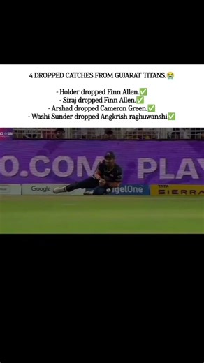 4 DROPPED CATCHES FROM GUJARAT TITANS.|#catchdrop #gt #ipl2026#finnallen #kkrvsgt #cricket