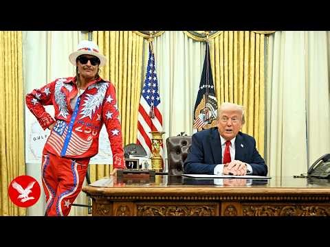 Trump reacts after army helicopter flyover at Kid Rock's mansion