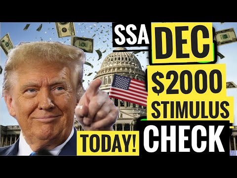 ✅Breaking $2000 Confirmed📈IRS Stimulus Check💰Sending Out IF?🎉December Social Security Raise SSI,SSDI