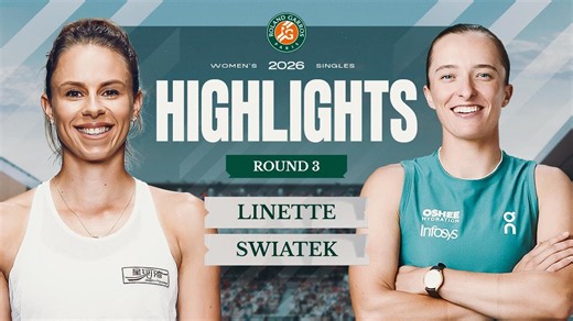 Magda Linette vs Iga Swiatek | Round 3 Highlights | Roland-Garros 2026