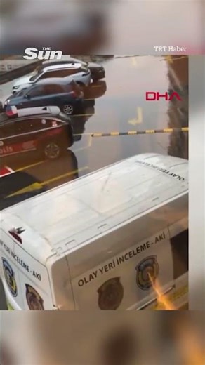 Terrifying moment parcel explodes in apartment reception just after being delivered as two injured