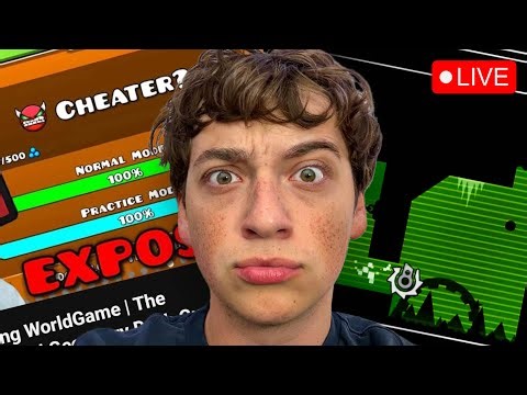 🔴HACKER GOT EXPOSED🔴REACTING🔴BEATING NEW DEMON TODAY🔴GEOMETRY DASHING