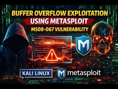 MS08-067 Exploit with Metasploit | Buffer Overflow Lab (Ethical Hacking)