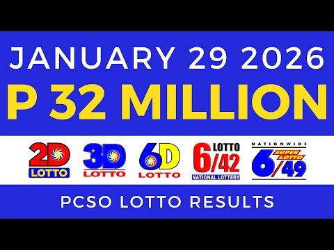 Lotto Result Today 9pm January 29 2026 PCSO