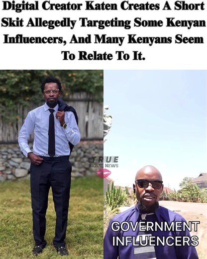 Digital Creator Katen Creates A Short Skit Allegedly Targeting Some Kenyan Influencers, And Many Kenyans Seem To Relate To It.