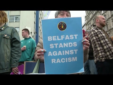 Thousands show at Belfast anti-racism rally after days of unrest | AFP