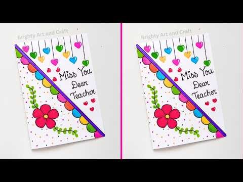 Miss You Card | Easy & Super Miss You card for Teachers | Best Handmade Miss You Card Ideas 2026