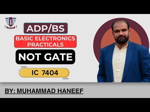 How to Build a NOT Gate Using 7404 IC | Breadboard Tutorial For NOT Gate