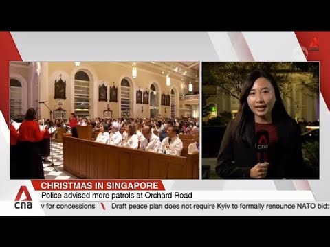Crowds soak in Christmas cheer at Orchard Road; churchgoers gather at Cathedral of Good Shepherd
