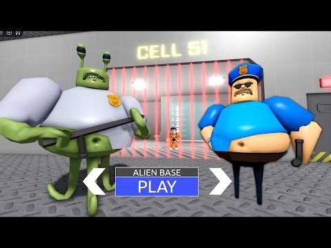 ALIEN BASE BARRY PRISON RUN (OBBY) EASY MODE - Roblox Full Gameplay Escape!