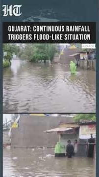 Gujarat Rains Trigger Flood-Like Situation As Heavy Downpour Continues | Ahmedabad | #shorts