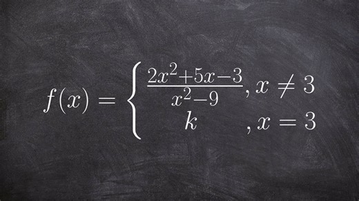 How to find the value that makes a piecewise function continuous