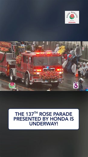 Coming to you from a rain-kissed Pasadena, the 137th Rose Parade presented by Honda is happening now! Tune in to KTLA, stream on KTLA or the KTLA app! | KTLA 5 News