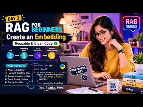 Lecture-3: RAG for Beginners – Day 3: Create Embeddings with Clean & Reusable Code