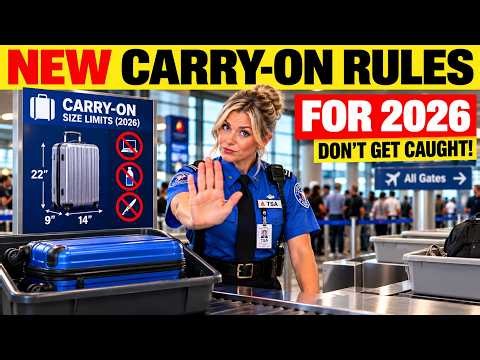 NEW Carry-On Rules for 2026 — Don’t Get Caught at the Gate!