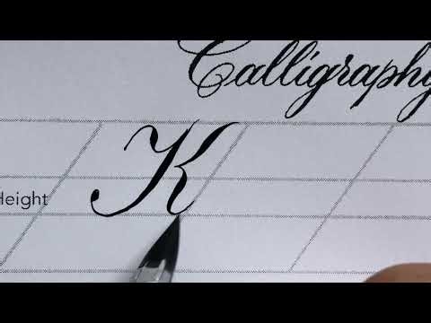 Copperplate Calligraphy Capital K