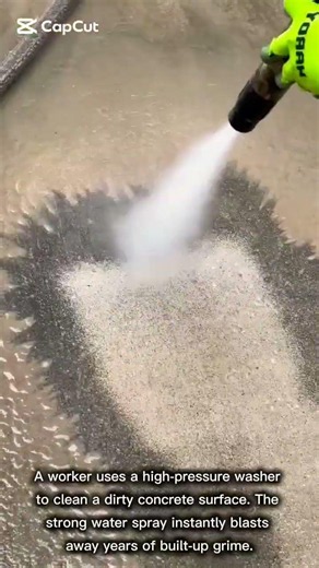 Deep Cleaning Concrete with a Pressure Washer