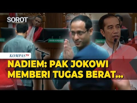 [FULL] Nadiem Singgung Tugas dari Jokowi hingga Beber Keberatan Dakwaan di Sidang Kasus Chromebook