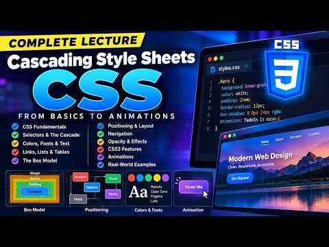 CSS Complete Lecture: From Basics to Animations | Cascading Style Sheets