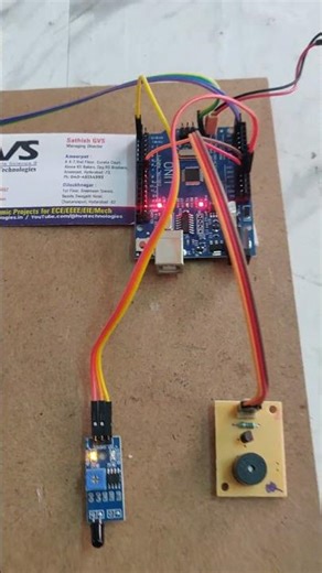 Arduino Fire safety alert system