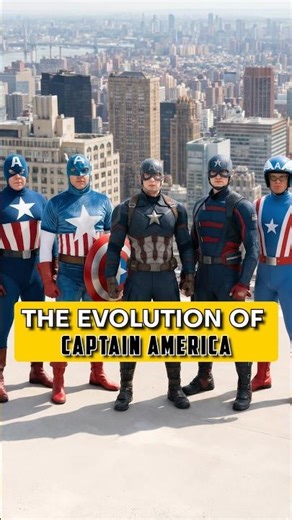 Evolution of Captain America Then & Now 😱😱😱