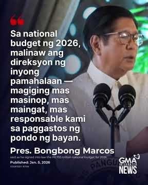 Marcos signs 2026 national budget (Jan. 5, 2026) | GMA Integrated News