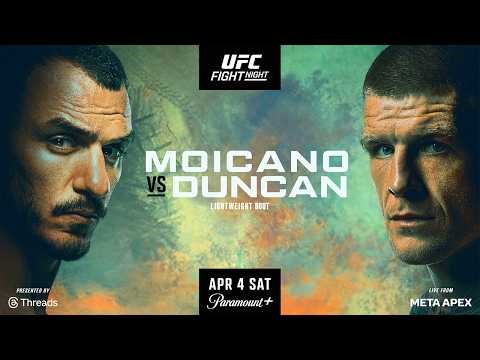 UFC VEGAS 115 LIVESTREAM MOICANO VS DUNCAN FULL FIGHT NIGHT COMPANION & PLAY BY PLAY