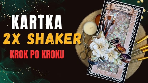 Kartka dla scraperki z dwustronnym shakerem